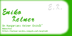 eniko kelner business card